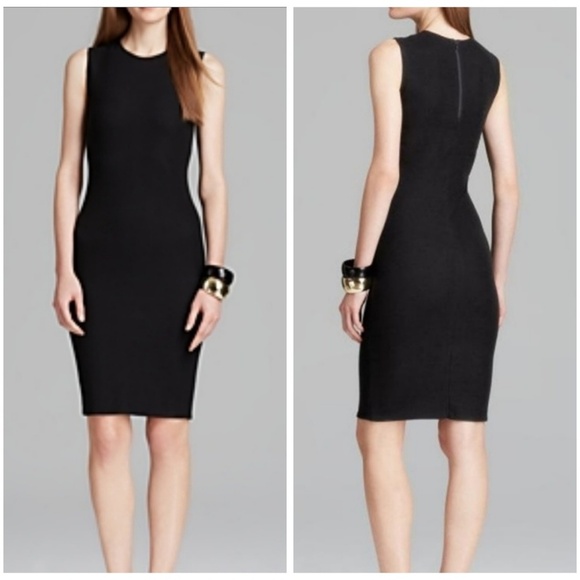 Vince Dresses & Skirts - Vince Black Ribbed Pencil Sheath Dress - Small